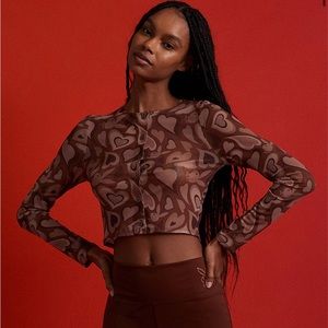 NWT-Playboy V-day mesh bunny cardigan